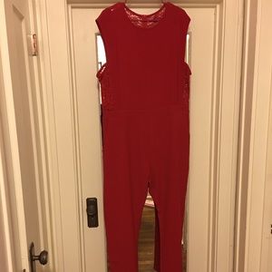 Red jumpsuit